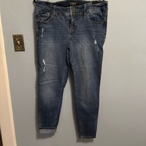 Torrid 18R distressed jegging